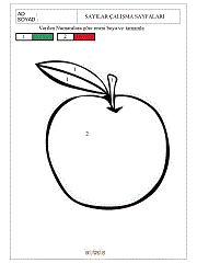 verilen sayı kadar resim boyama çalışmaları